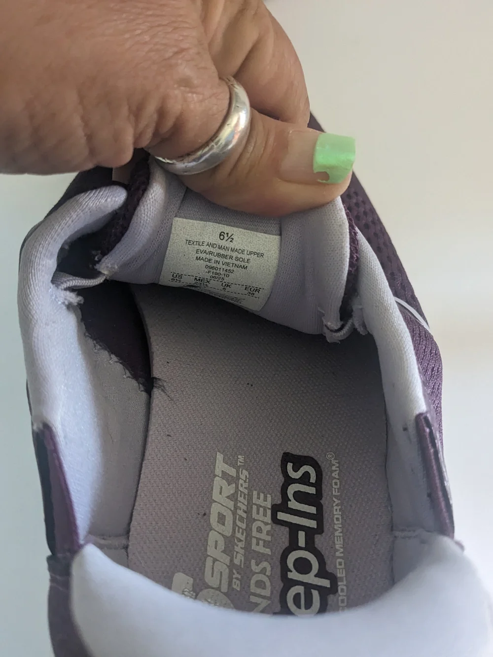 Skechers Women's Sporty Slip-On Walking Shoes - Deep Plum 6.5